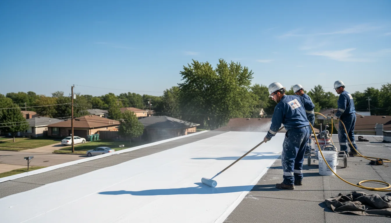 Commercial roof coating in Devers, TX near me